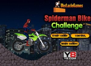 spiderman bike challenge