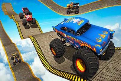 Monster Truck Impossible Track Stunt Game